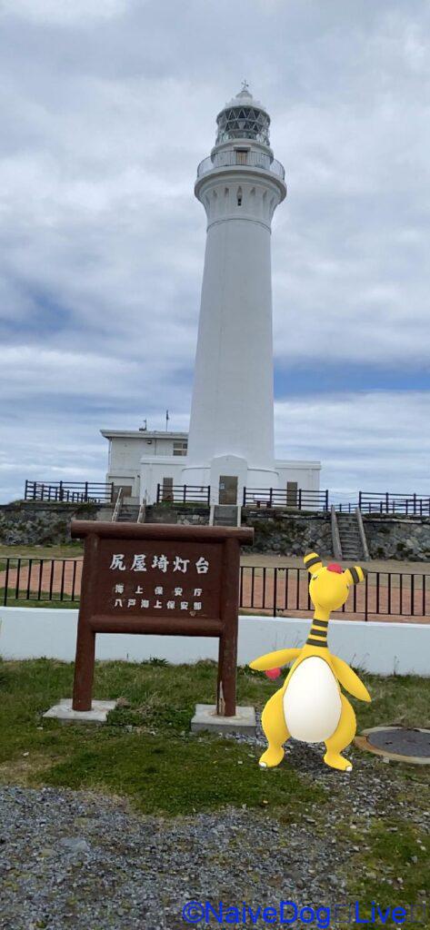 ポケモンGO でんりゅう 尻屋崎灯台