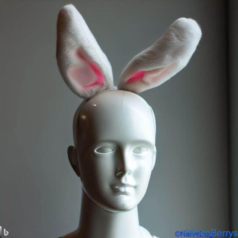 うさぎの着ぐるみを着た不埒な不届野郎の恐怖を体感せよ!switchの問題作「Murder House」 1 mannequin mannequin bunny ears head マーダーハウス 殺人の館 トゥーンベリー Nintendo Switch ゲームブログ