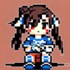 ドットブルネット 6 ブルドット ドット絵 ピクセルアート