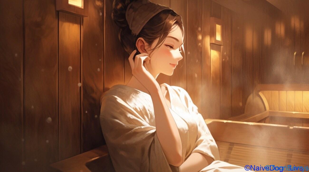 家庭でのフィンランド式サウナ体験:Revitalize SAUNAの魅力と日本のサウナ文化 19 サウナ 女性 美少女 フィンランド式イメージ