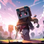 マインクラフト風のイメージイラスト　AIジェネレーター