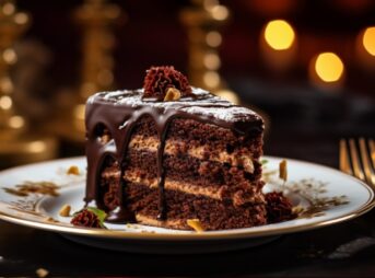 チョコレートケーキ　画像生成
