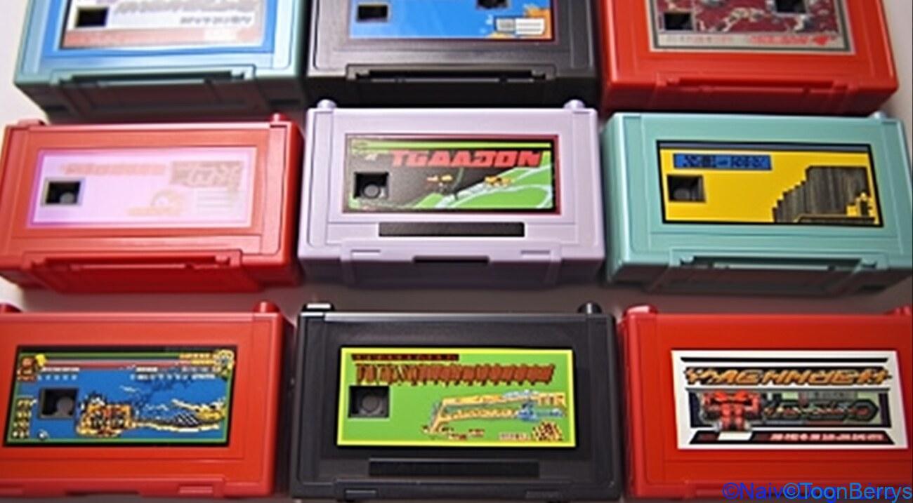 ファミコントークであの時を語れ、コバヤシ玩具店で「赤いカセット」を語る動画を見てぐだぐだ語るうさぎ達 16 ファミコンカセットイメージ 画像生成