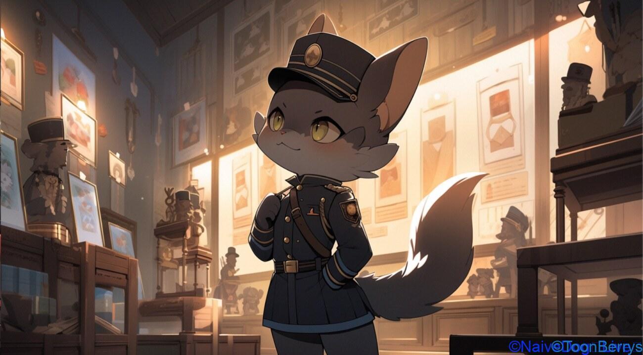 深夜の博物館で何かが起こる「猫たちのニャイトミュージアム」 12 深夜の博物館を見回る擬人化された猫