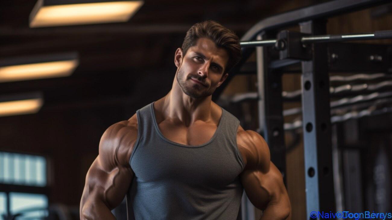 筋肉を見せつけろ:マッスルランナーズで「パワー!」 24 筋肉を自慢する男