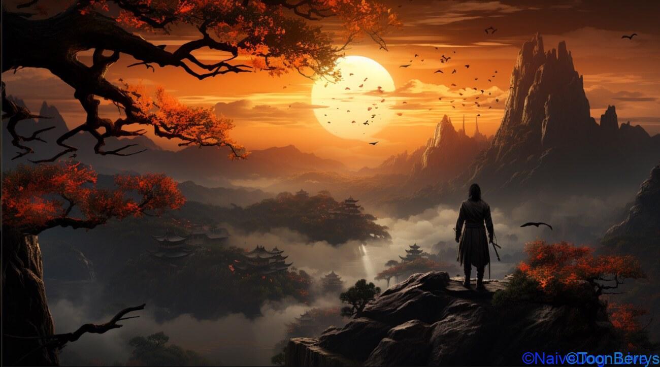 美しいドットの3D背景に2Dグラフィック:上海から贈られる中国武侠RPG「Wandering Sword」が舞う! 1 中国武侠をイメージしたイラスト