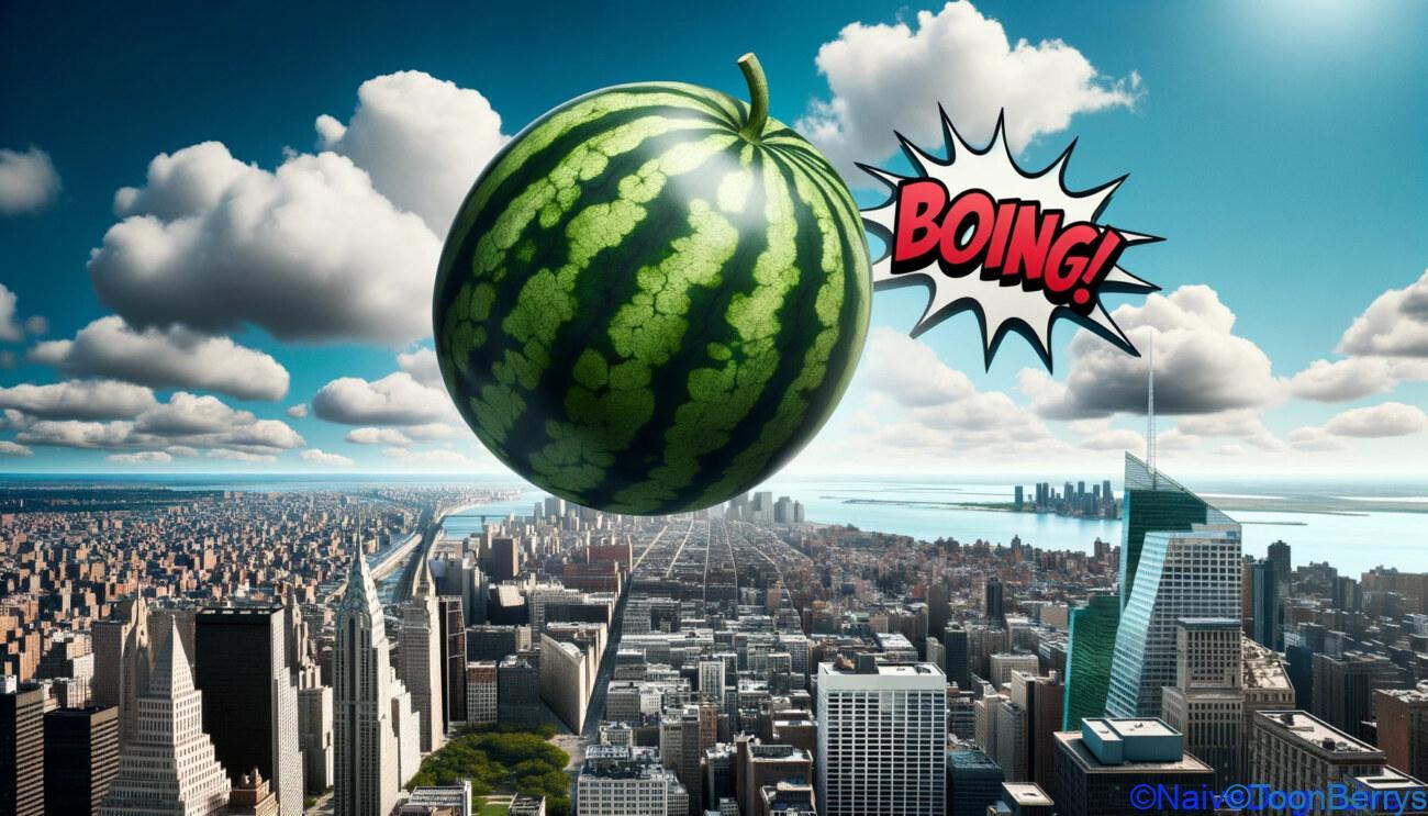 Introducing a different kind of watermelon game—this time, climb your way to the top! There's no room for mistakes; take on the indie game 'Hans'!" 1 飛んでるスイカ!