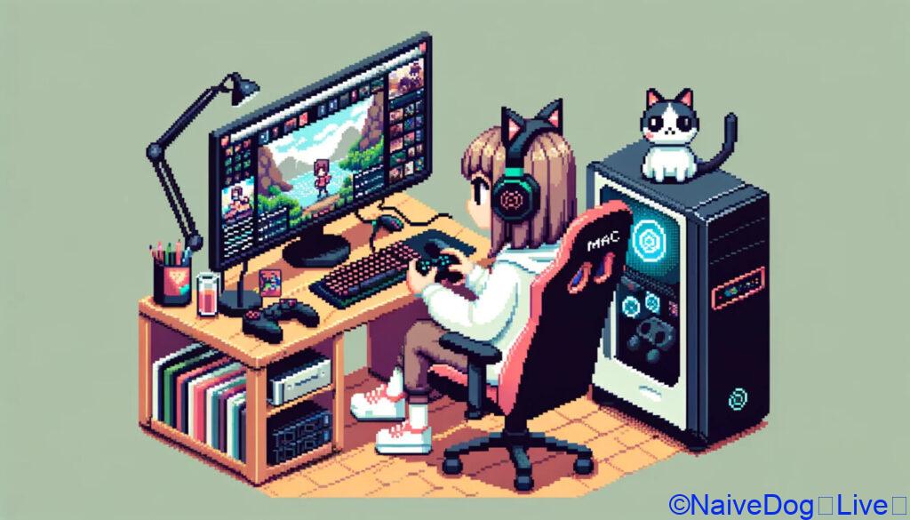 ゲーム実況風イラスト