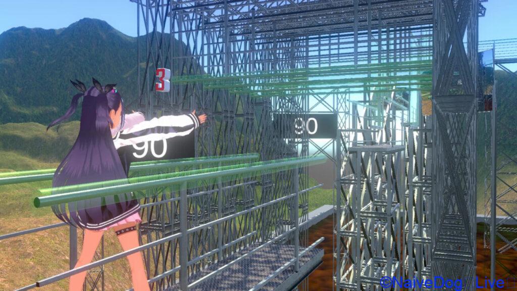 VR版筋肉番付として視聴者と一体で参加マッスル忍者VR