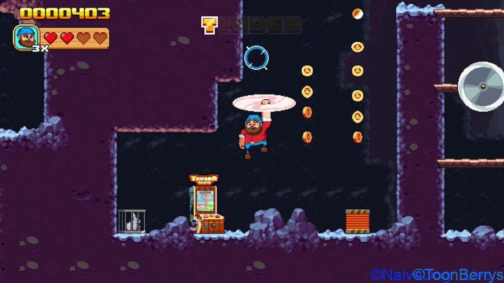アクション性が高まったティンバーマンの冒険がswitchだけじゃなくSteamにも登場 9 時に寄り道してミニゲームコーナーに立ち寄るのも面白い