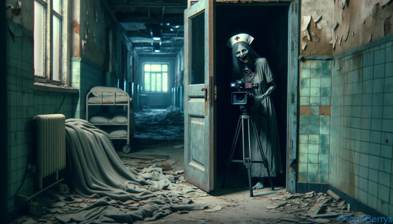 Dive Into the Horror with the Livestream Game 'Madhouse Madness Prologue' 1 ゾンビナースがカメラマンを務めている画像