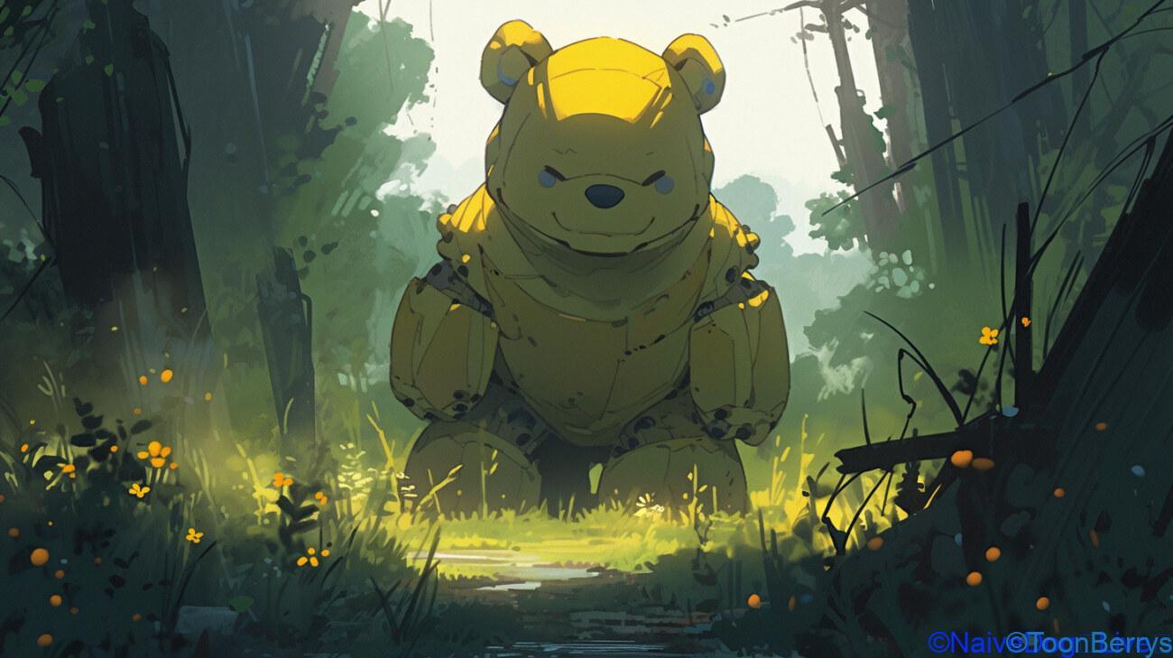 そこは、あくまの穴:某キャラクターに似たお腹の中で繰り広げられる進化のゲーム「Winnie’s Hole」 17 くまのプーさんっぽいの
