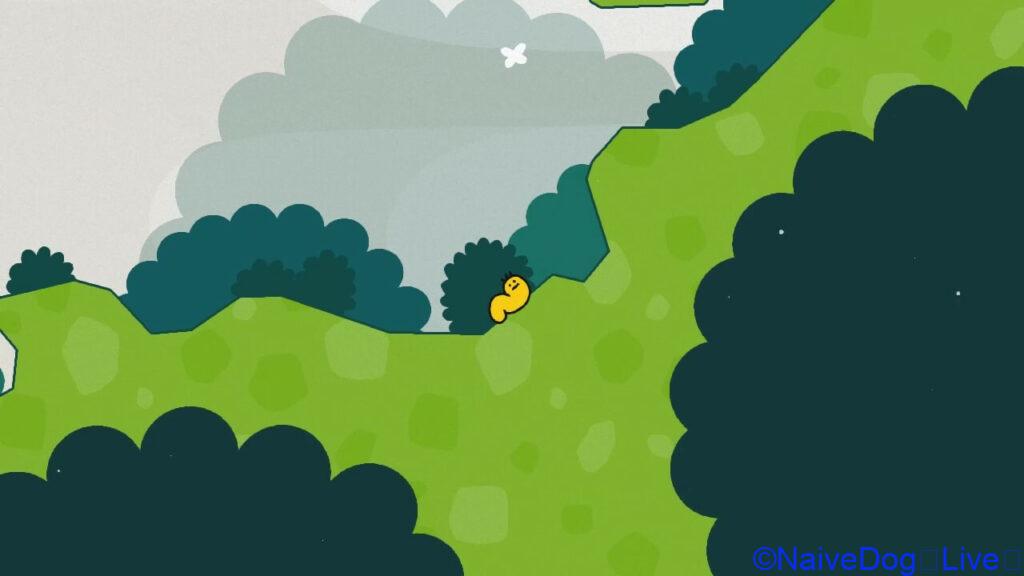 A Game Where the Caterpillar Boldly Takes On Challenges
