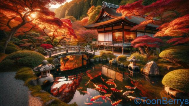 京都の和をイメージしたイラスト