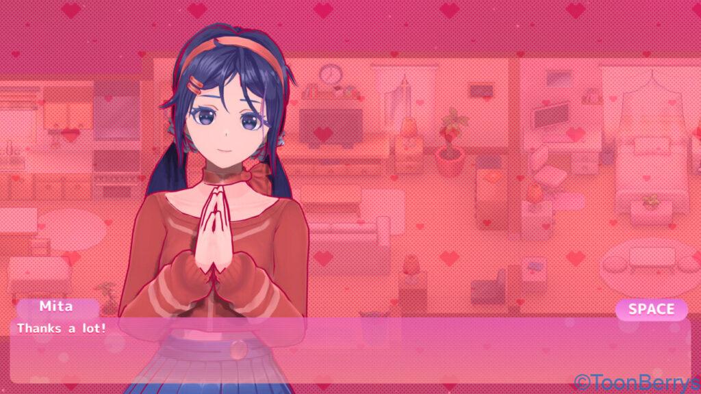 メタ✖️美少女、夢のような世界なのに不穏な空気が? 6 ゲーム画面、女性が会話している