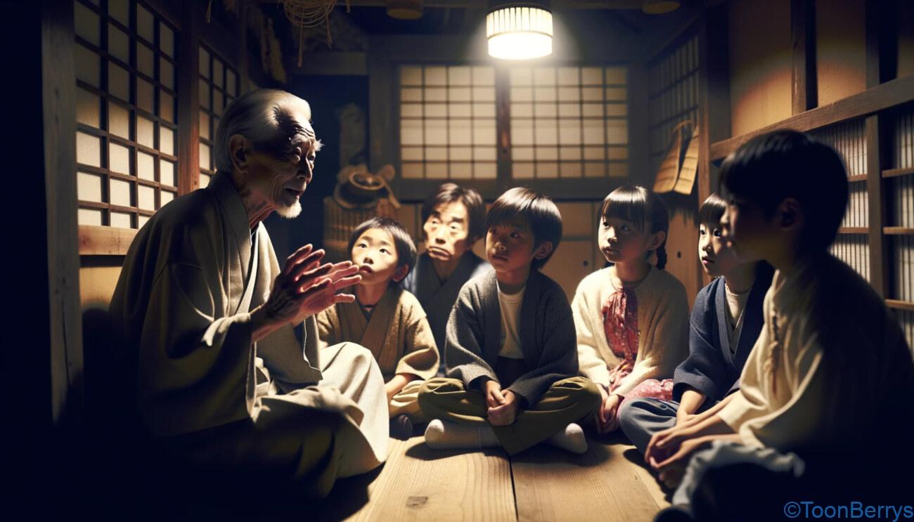 陣内が挑む「四八(仮)」第三弾。もはや、ゲーム性が理解できて早めのツッコミが出てくる始末。 1 怪談話を聞かせる老人と聞く少年たち