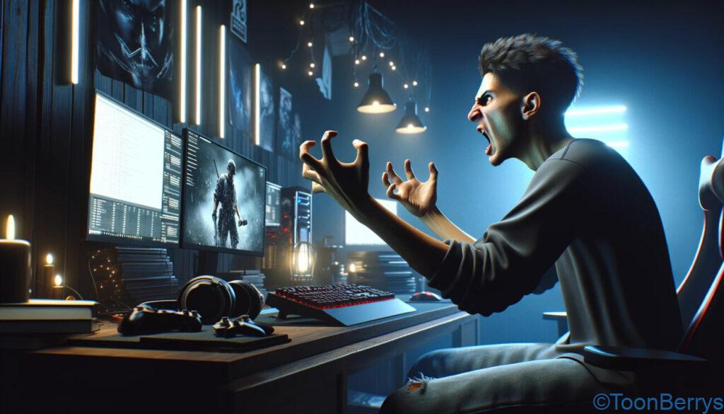 吠える陣内智則、イライラMAX「mess adventure」の恐怖。 5 イライラしている男性のイラスト