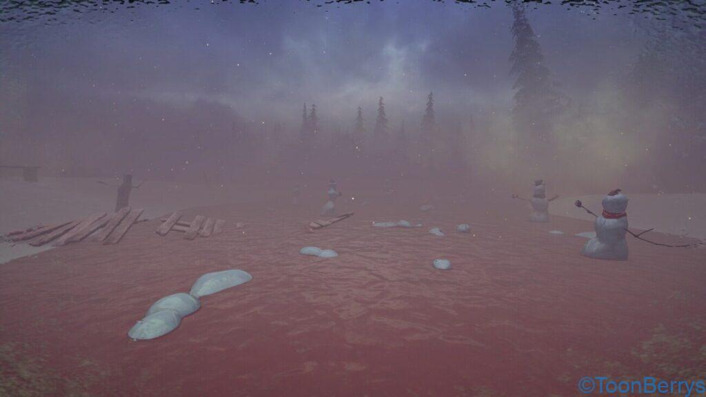 クリスマスと恐怖の融合:究極のインディーゲーム体験 14 赤い、雪景色