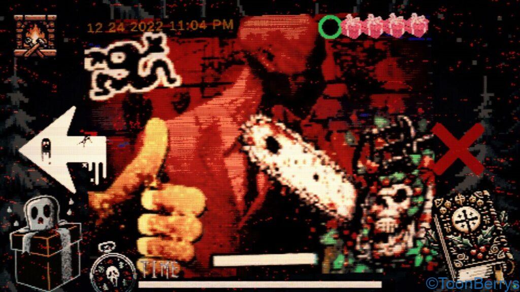 クリスマスと恐怖の融合:究極のインディーゲーム体験 16 ホラーテイストな画像チェーンソー