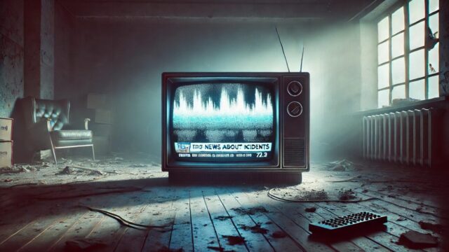 風化されたテレビ