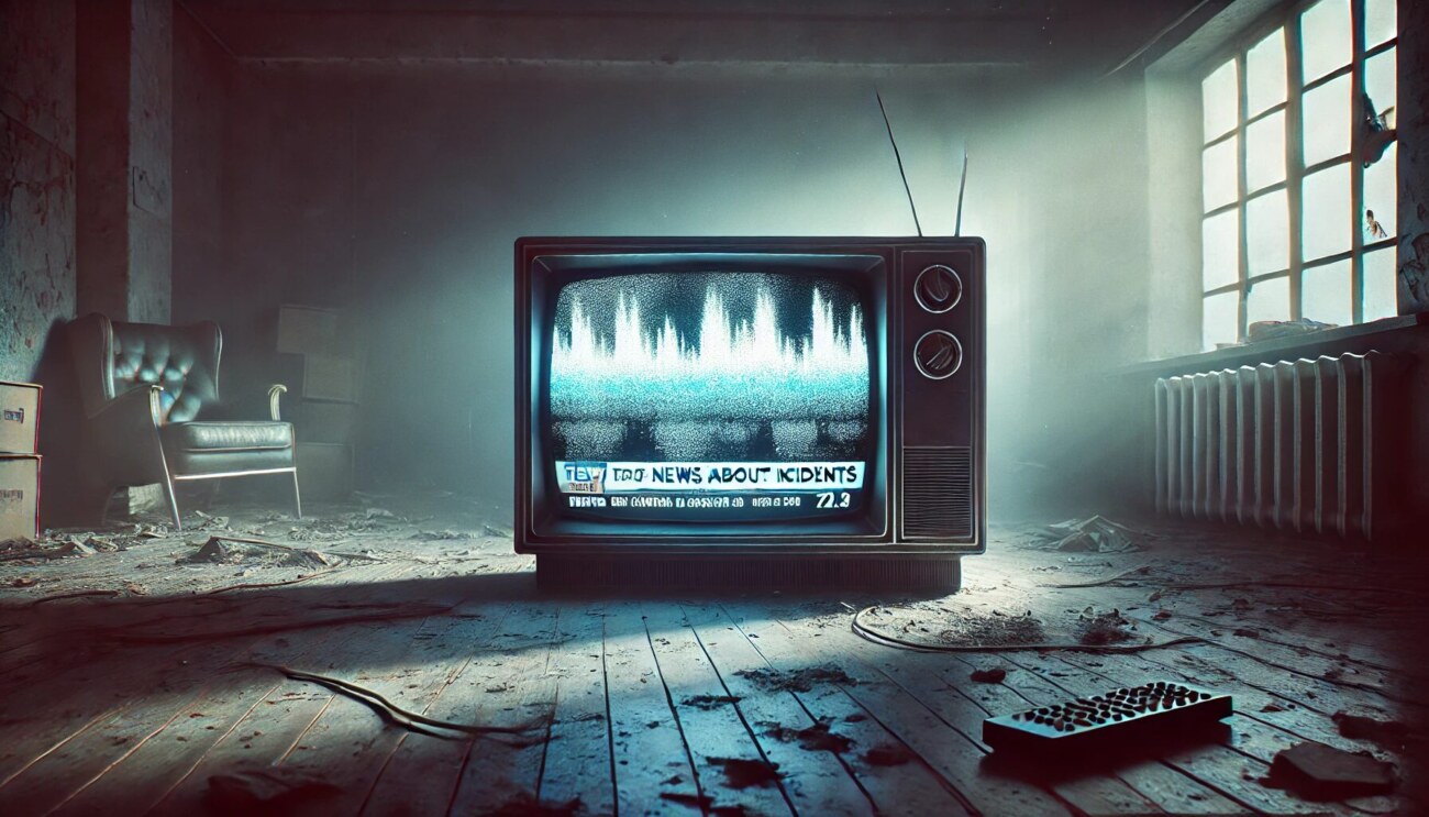 風化されたテレビ