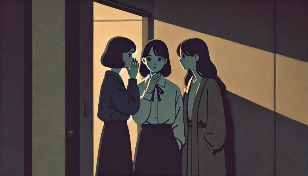 ヒソヒソしてる女の子たち