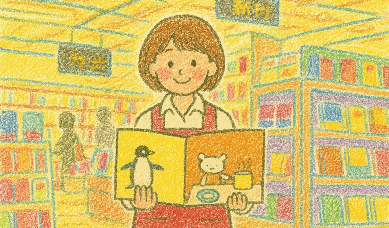 ふらっと「店長がバカすぎて」を読んでみて 1 絵本を見せる女性